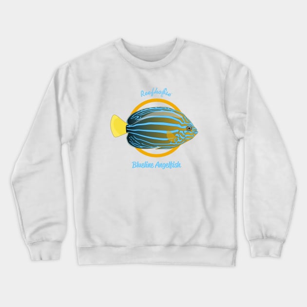 Blueline Angelfish Crewneck Sweatshirt by Reefhorse